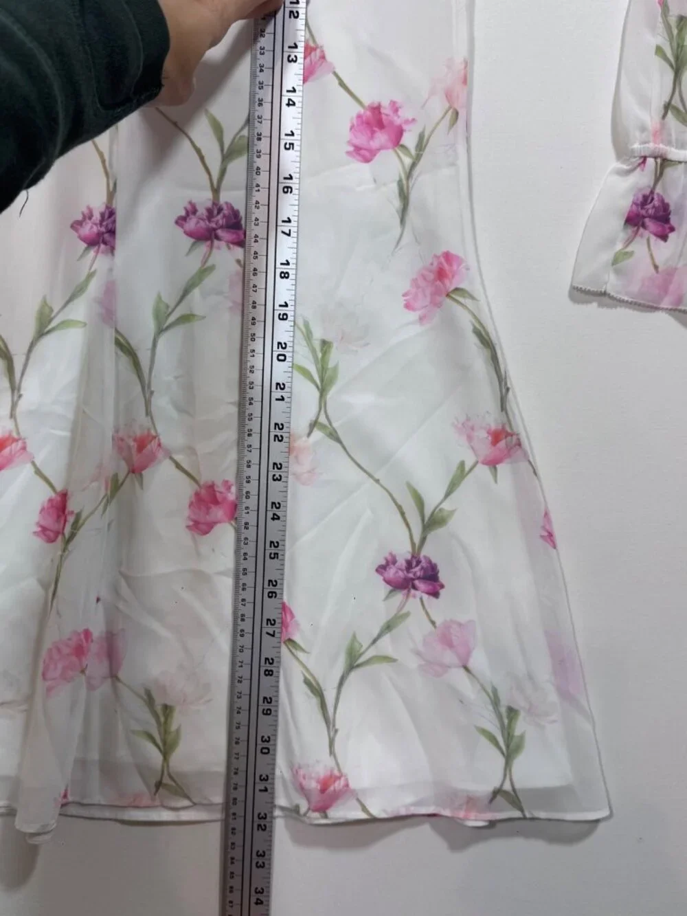 Ted Baker London DANIEA Sketchbook Floral Mini Dress Ruffle 0 XS Prom Romantic